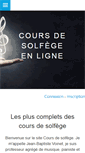 Mobile Screenshot of coursdesolfege.fr